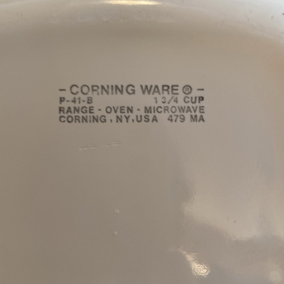 Corningware White Baking Dishes with Fruit Design - Picture 2 of 5
